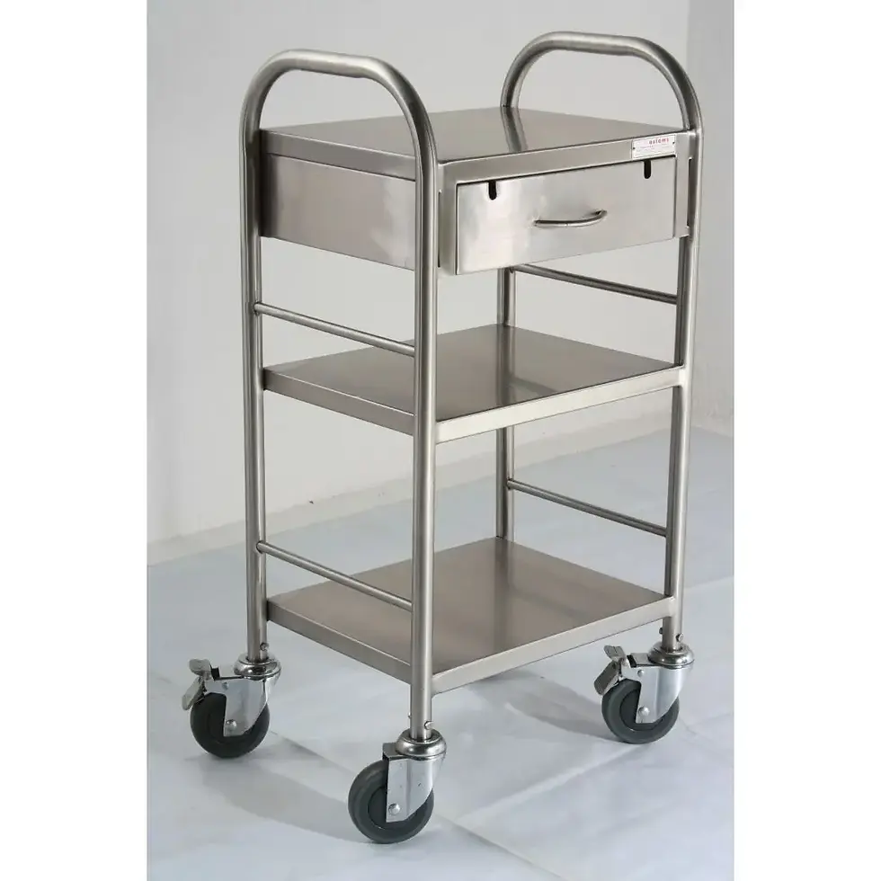 ECG /Defib Trolley SS