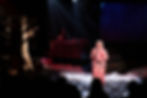 Evan Anak Borneo and Rasyidah performing together on stage at POLYPHONY of Voices at DPAC’s Black Box.