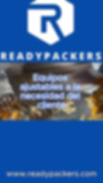 vista frontal Feeder o alimentador en acero inoxidable readypackers