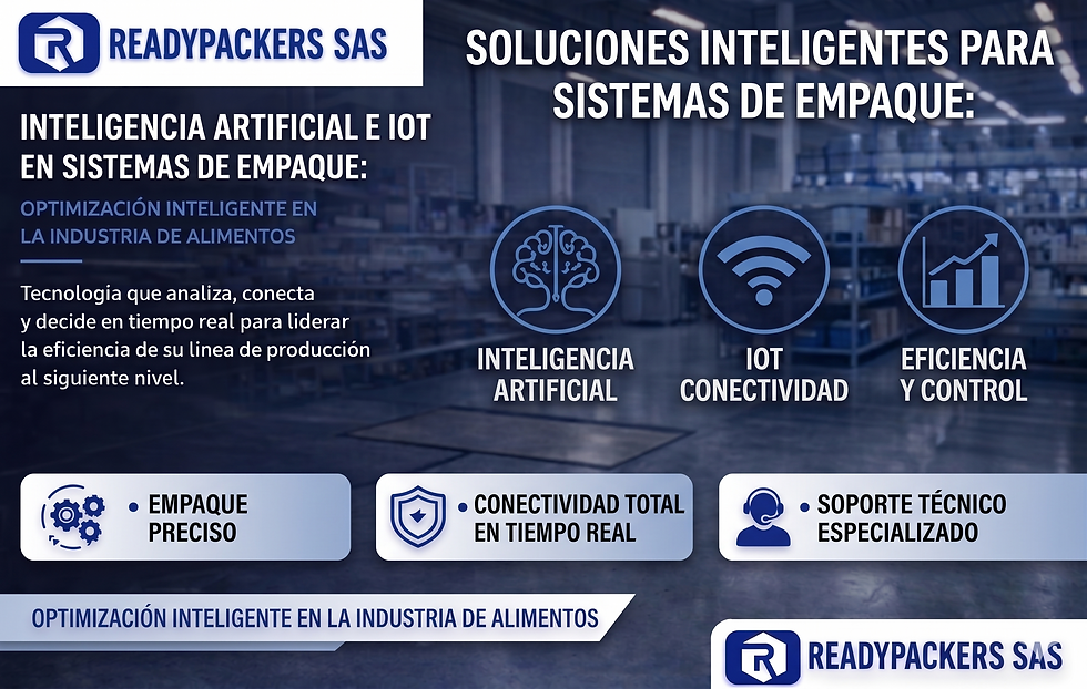 Empaque inteligente: cómo la inteligencia artificial está transformando la industria de alimentos procesados