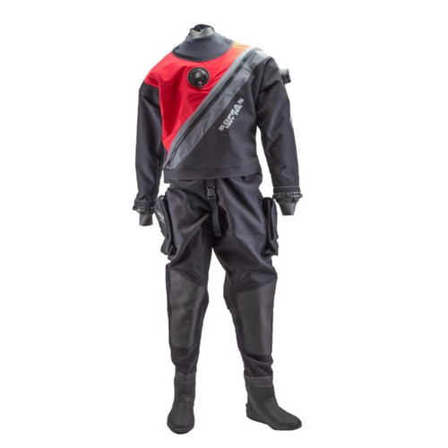 TRILAMINATE DRY SUIT WITH FRONT ZIPPER, BOOTIES AND RINGS alpha