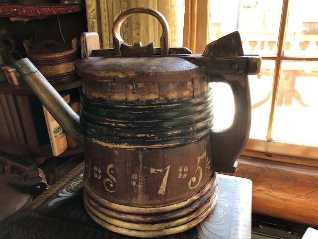 1875 Swedish wooden tankard