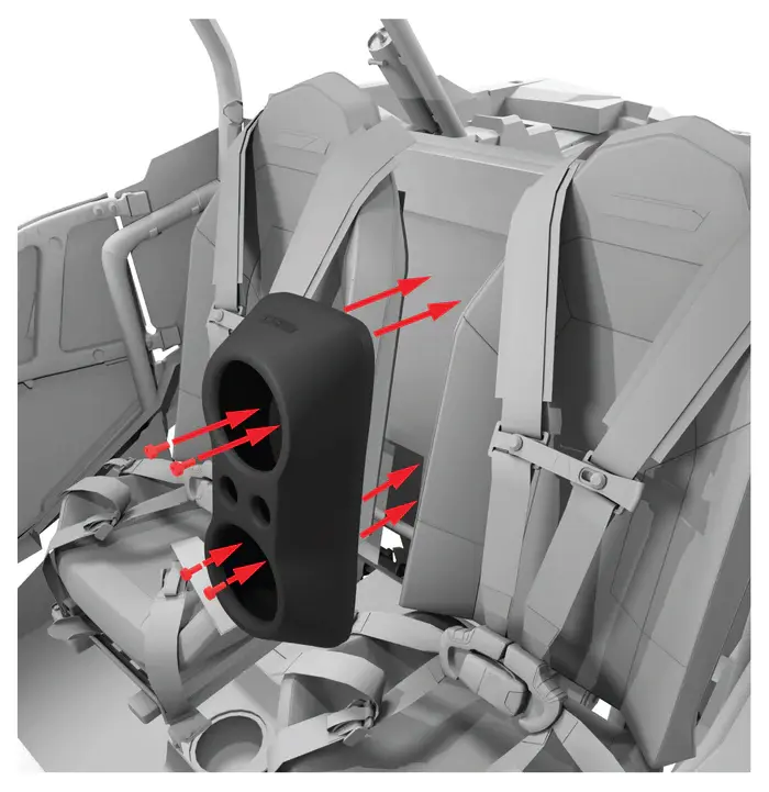 Thumbnail: Polaris RZR Waterfall Center Console- Empty Enclosure