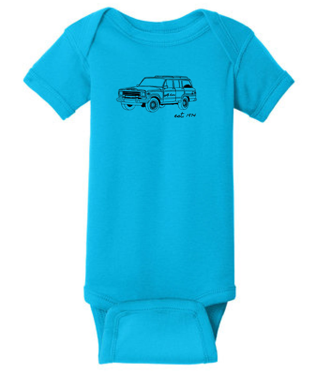 RS4400 Rabbit Skins™ Infant Short Sleeve Baby Rib Bodysuit