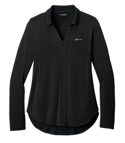 LK5602 Port Authority® Women's Luxe Knit Button Tunic | A-Core Store