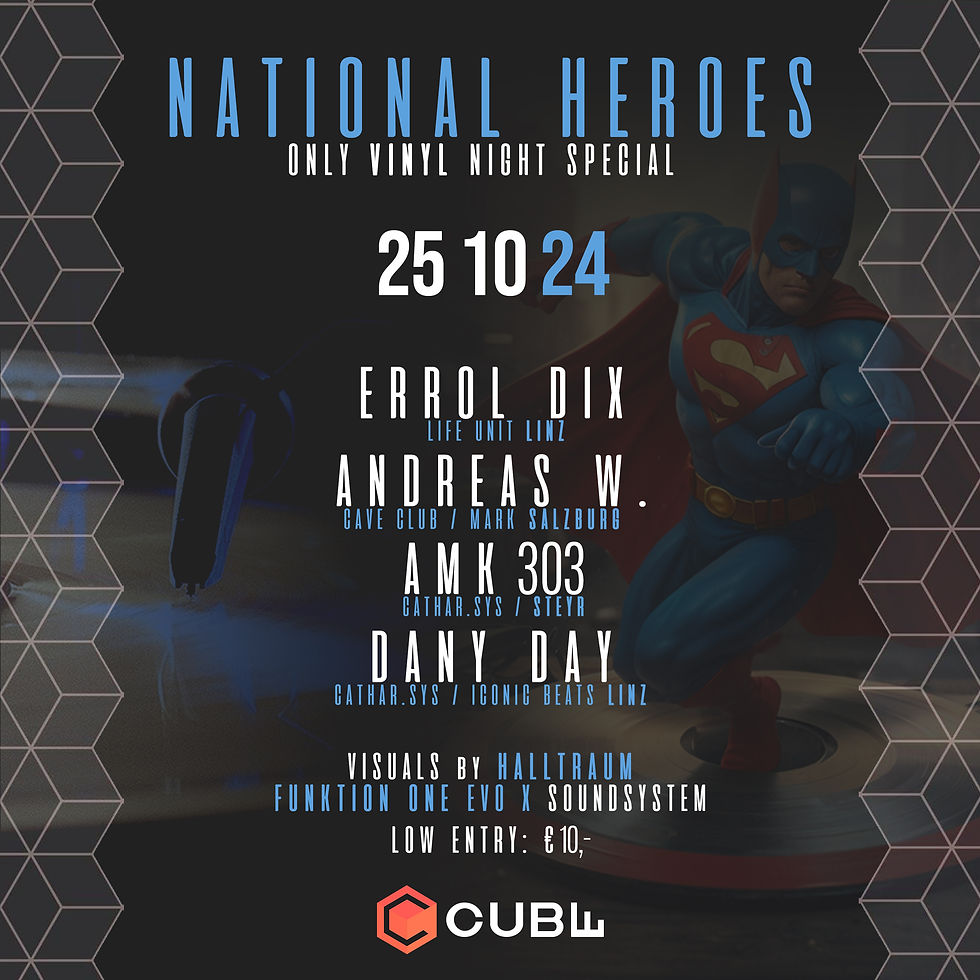 NATIONAL HEROES Only Vinyl Night