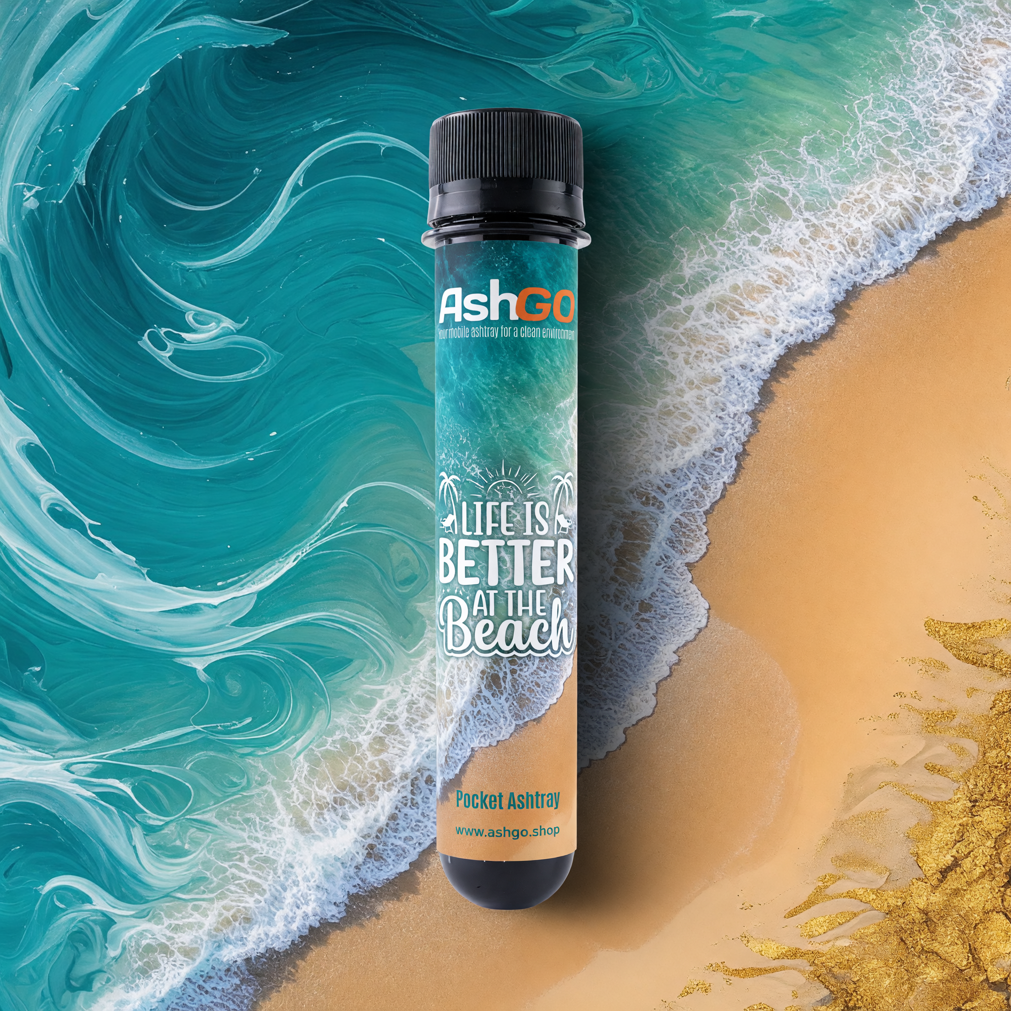 AshGO - Life is better at the Beach (M-001)