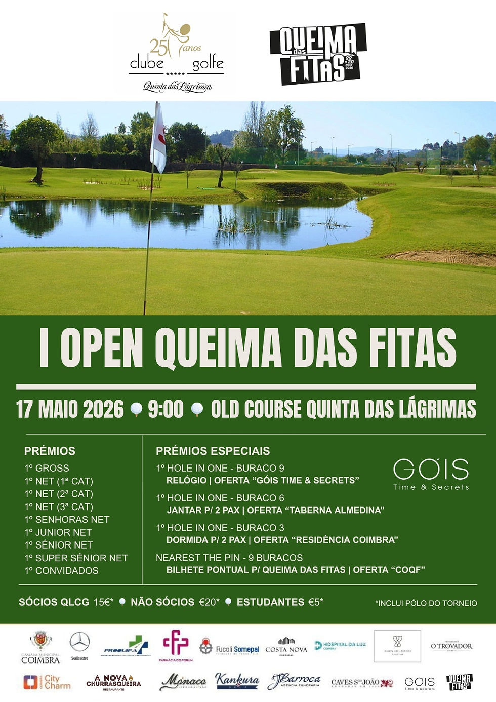 Inscrições para o Torneio da Queima das Fitas