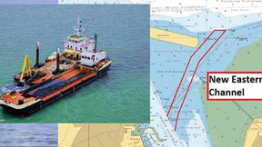 DREDGING A NEW CHANNEL TO COWES