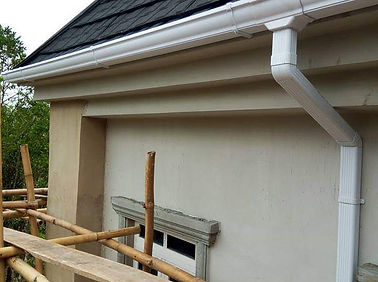 installation système de gouttière pvc