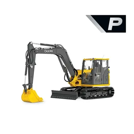 John Deere 85 P-Tier mid-size excavator, official John Deere product photo