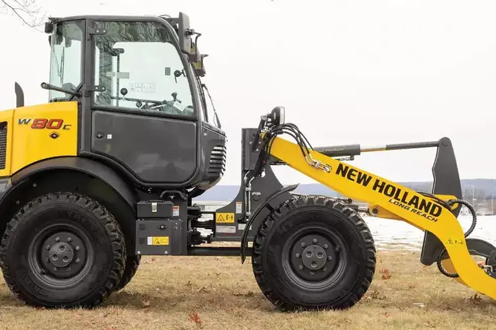 New Holland W80C LR compact wheel loader, the outgoing C-Series predecessor