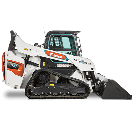 Bobcat T7X all-electric compact track loader, dealer product photo