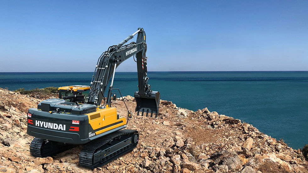 Hyundai HX300A L crawler excavator, official Hyundai Construction Equipment Americas product photo