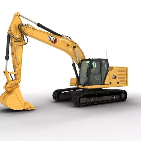 Caterpillar 323 hydraulic excavator, official Caterpillar product photo