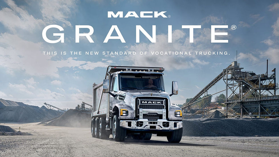 Mack Granite mixer-ready vocational chassis