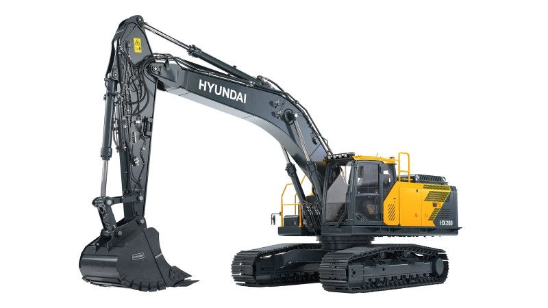 Hyundai HX260L crawler excavator, official Hyundai Construction Equipment product photo
