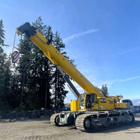 Grove GHC220 telescoping crawler crane with boom extended, official Manitowoc/Grove product photo