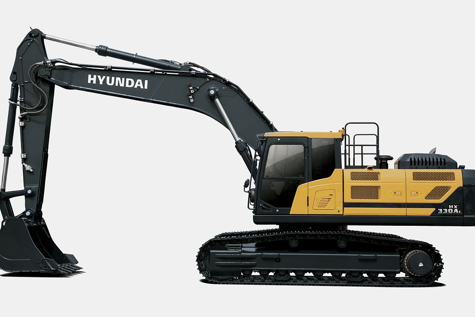 Hyundai HX330AL excavator, the current large-frame class predecessor