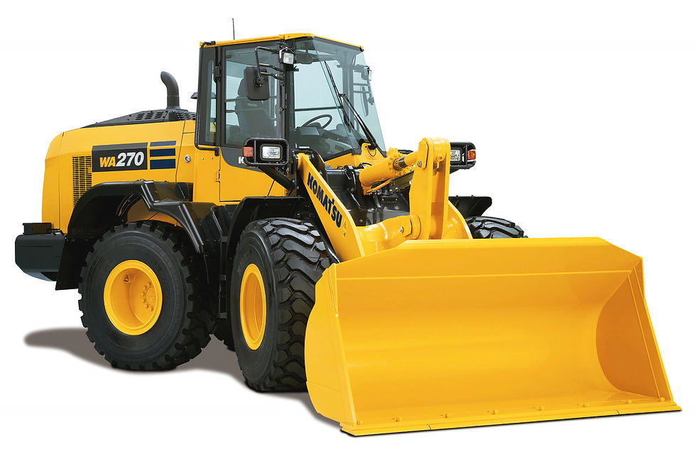 Komatsu WA270-8 mid-size wheel loader, official Komatsu product photo