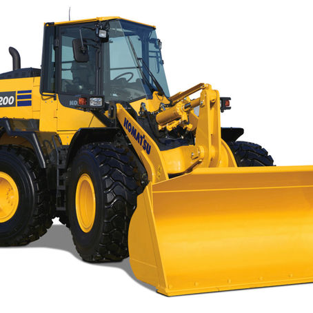 Komatsu WA200-8 wheel loader, official product photo