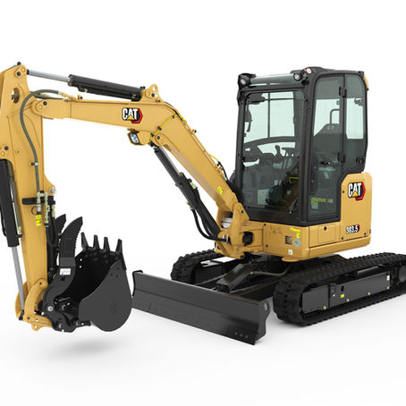 CAT 303.5 CR mini excavator, official Caterpillar product photo