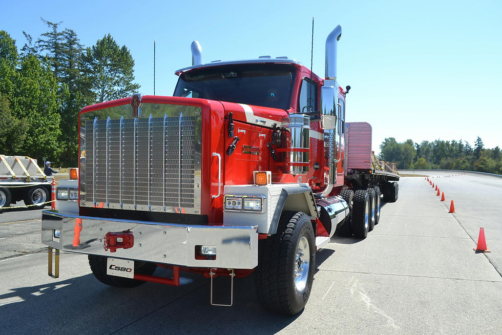 A long-haul semi truck on the highway, representative of the duty cycle that makes extended service coverage decisions especially consequential for owner-operators