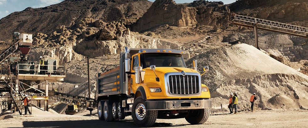 International HX series truck, the kind of vehicle often paired with another unit in a multi-truck dealer package deal for a growing hauling business. Photo: International Trucks.