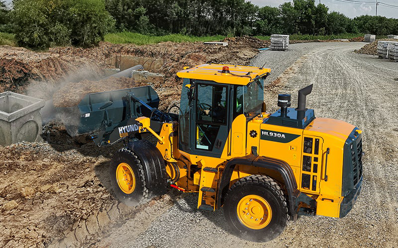 Hyundai HL930A wheel loader, official Hyundai Construction Equipment product photo