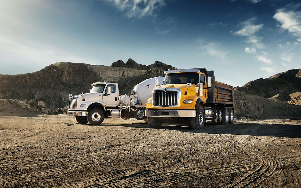 International HX Series heavy-duty truck, the kind of equipment independently financed by owner-operators after exiting a carrier lease-purchase program.