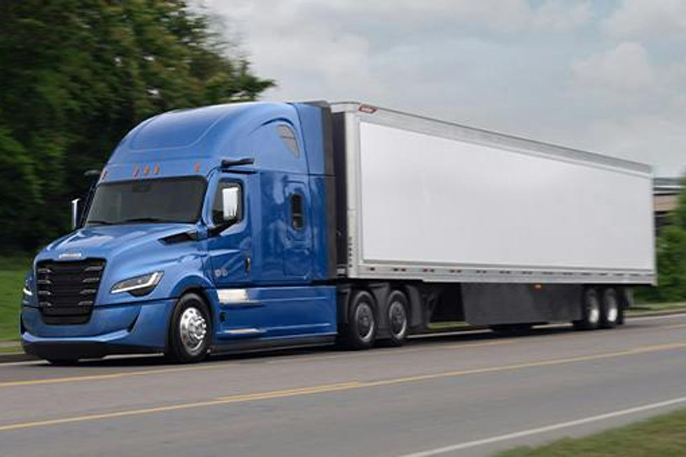 Freightliner Cascadia on the highway. Photo: Freightliner.