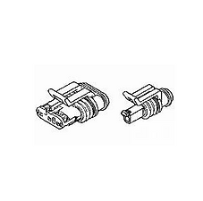 Serie AMP Superseal de 1,5 mm, carcasa para terminales hembra, cable a cable / c
