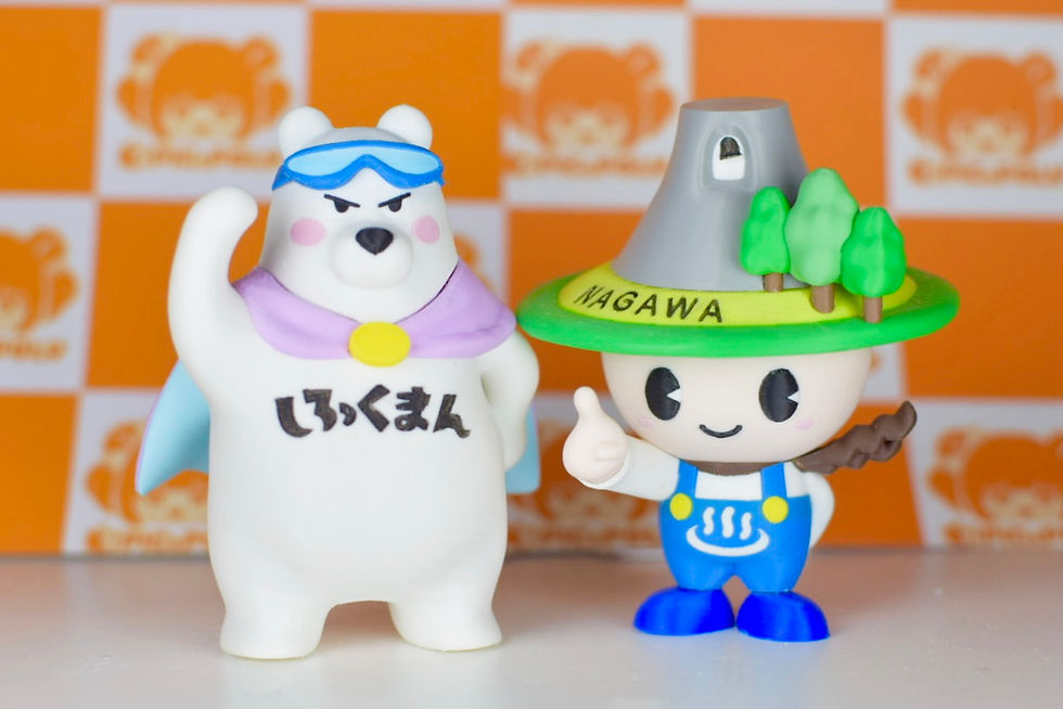 しろっくまんとなっちゃんのフィギュア