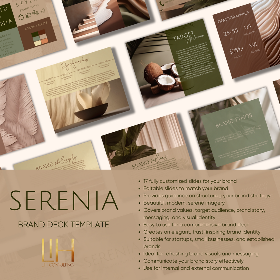Thumbnail: Brand Deck Template - Serenia Collection