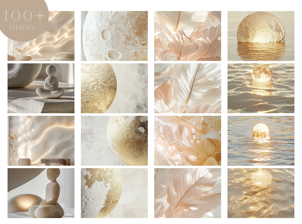 Thumbnail: The Bohemian Lifestyle: Ethereal Wealth WhtGld Stock Photo Pack