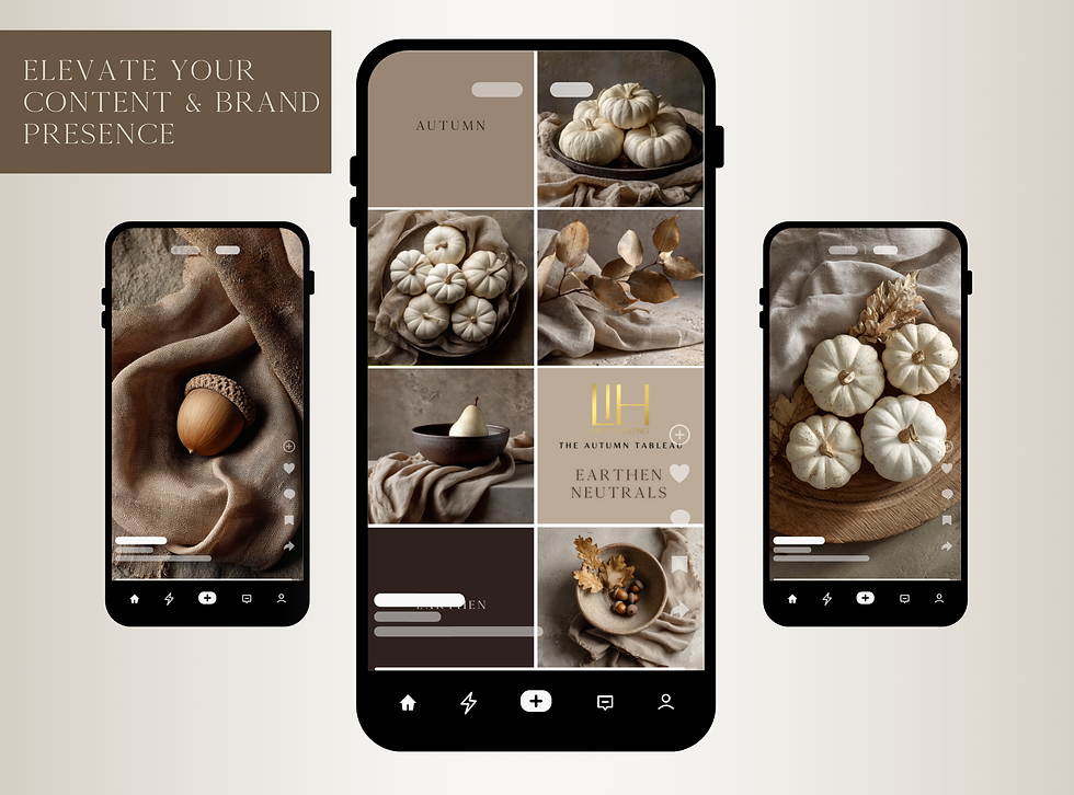 Thumbnail: Autumn Stock Photo Pack: Editorial Minimalistic Scenes in Neutral Earthen Tones