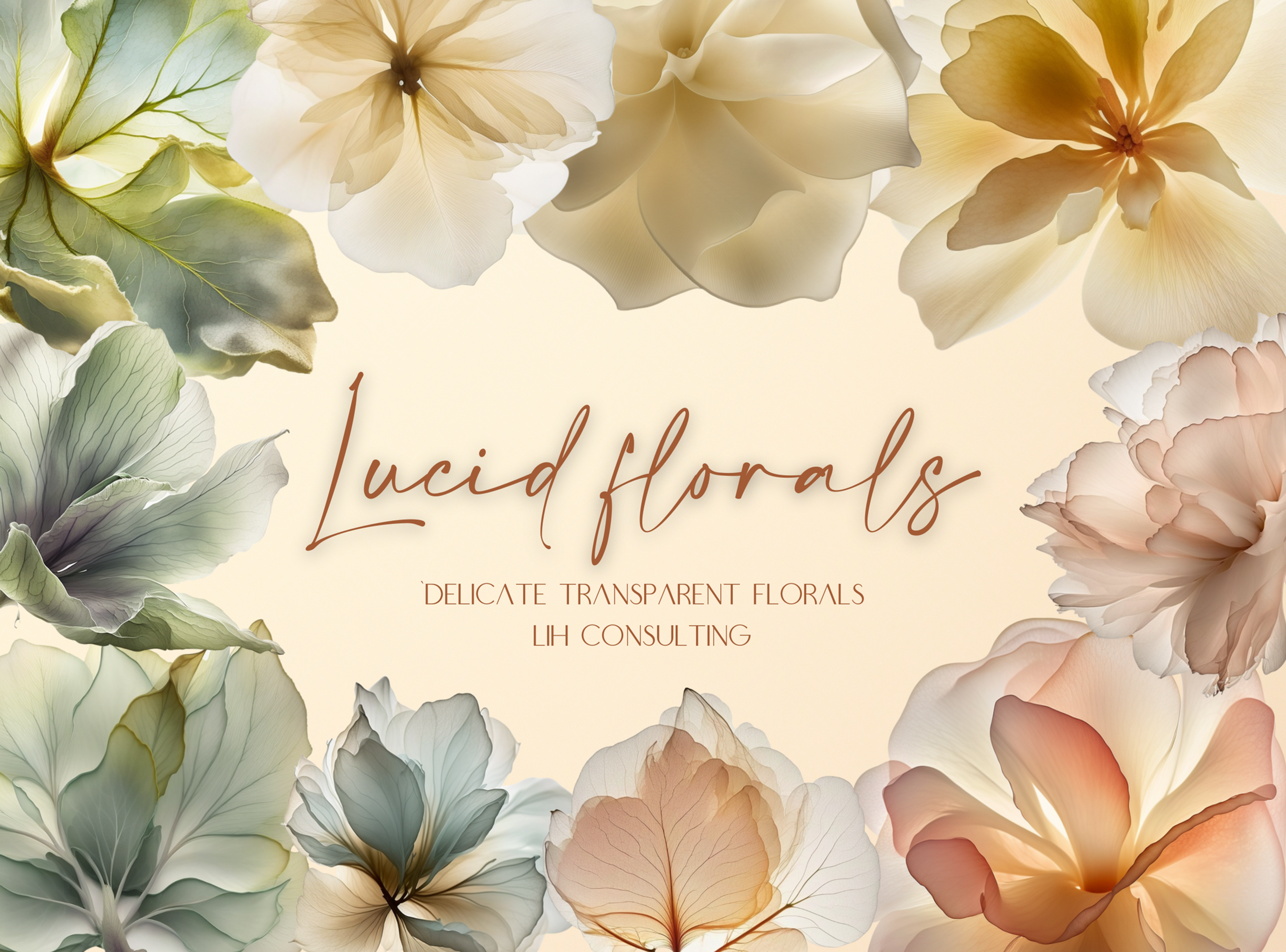Lucid Florals: Delicate Translucent Flowers