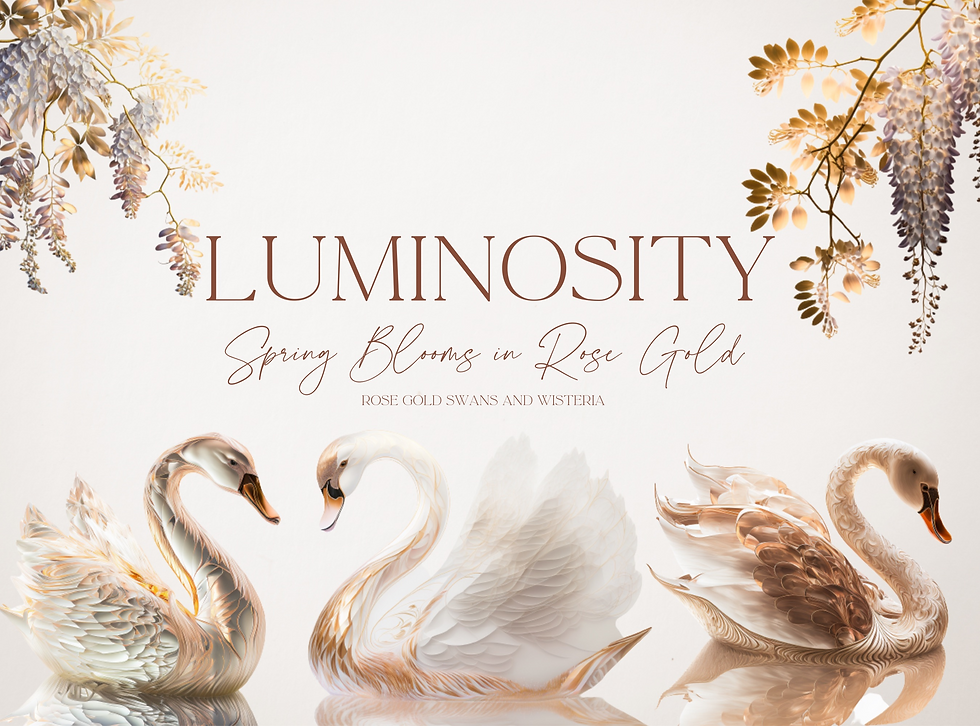 Thumbnail: Luminosity Spring Blooms in Rose Gold Digital Pack
