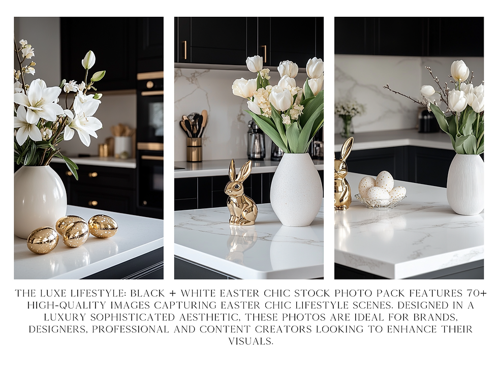 Thumbnail: The Luxe Lifestyle: Easter Chic Black & White 70+ Stock Photo Pack