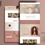 Thumbnail: Rosequartz and Gold Canva Website Template for Coaches and Healers
