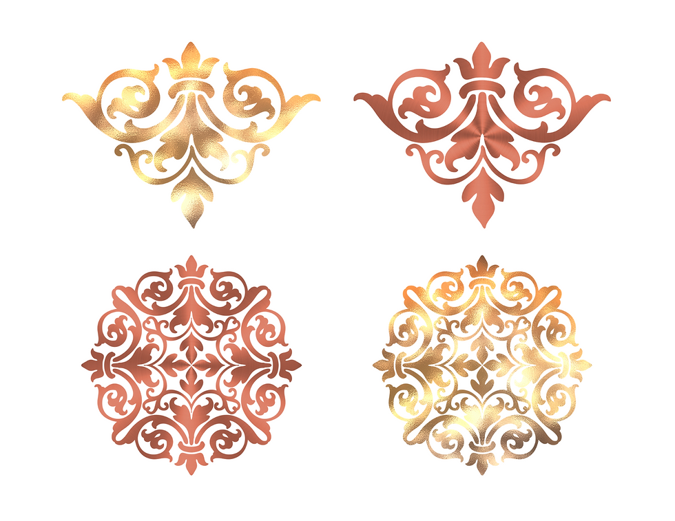 Thumbnail: Oh, You Fancy! Damask Gold + Deep Rosegold Pack