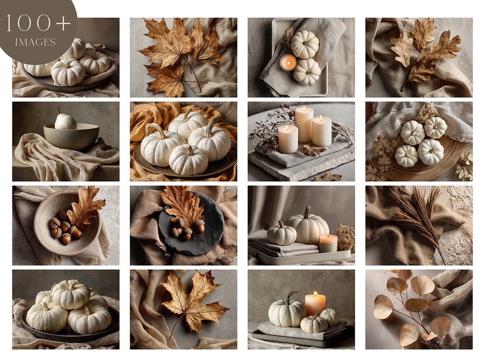 Thumbnail: Autumn Stock Photo Pack: Editorial Minimalistic Scenes in Neutral Earthen Tones
