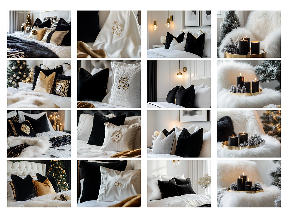 Thumbnail: The Luxe Lifestyle: Winter Holiday Home Scenes BLK+WHT Edition