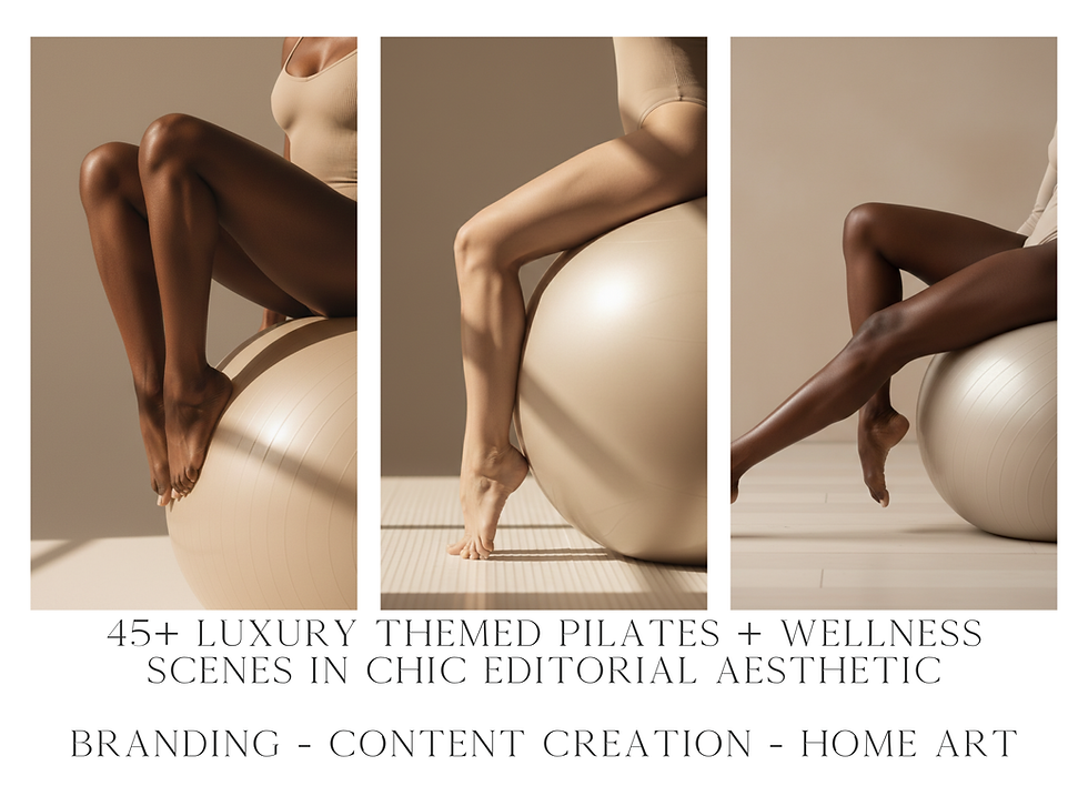 Thumbnail: Luxe Pilates & Wellness Stock Photo Pack | 45 High-End Neutral PNG Images