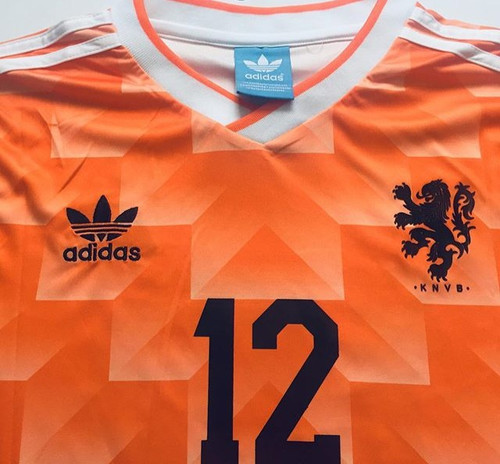 Camiseta Holanda Retro Adidas Camiseta Retro Holanda Gullit HOLANDA 1988  Fútbol Vintage