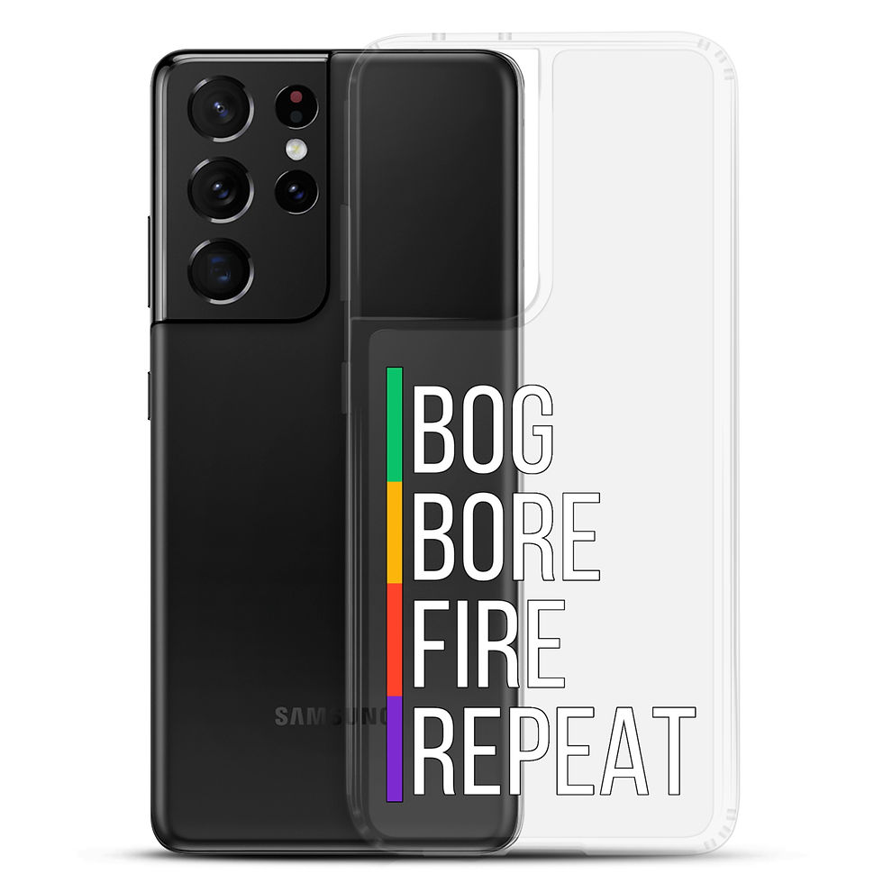 Thumbnail: Bog Bore Fire Mining Clear Case for Samsung®