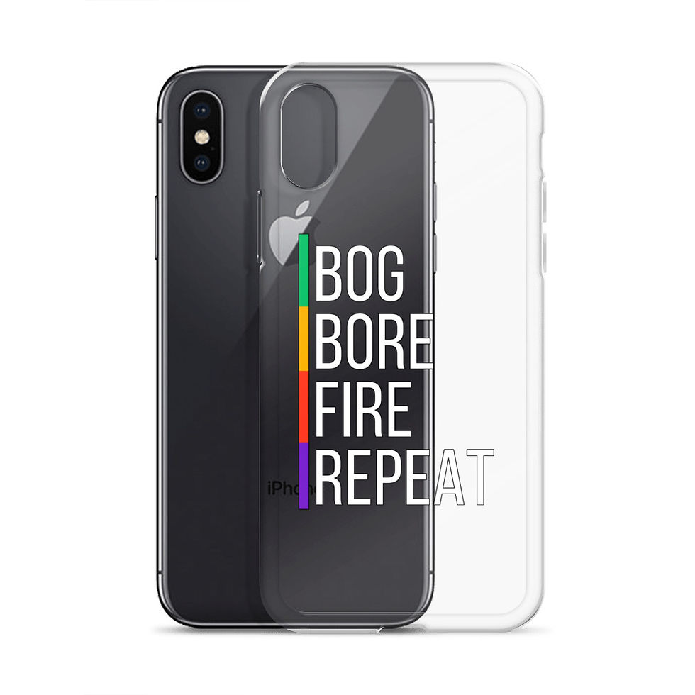 Thumbnail: Bog Bore Fire Mining Clear Case for iPhone®