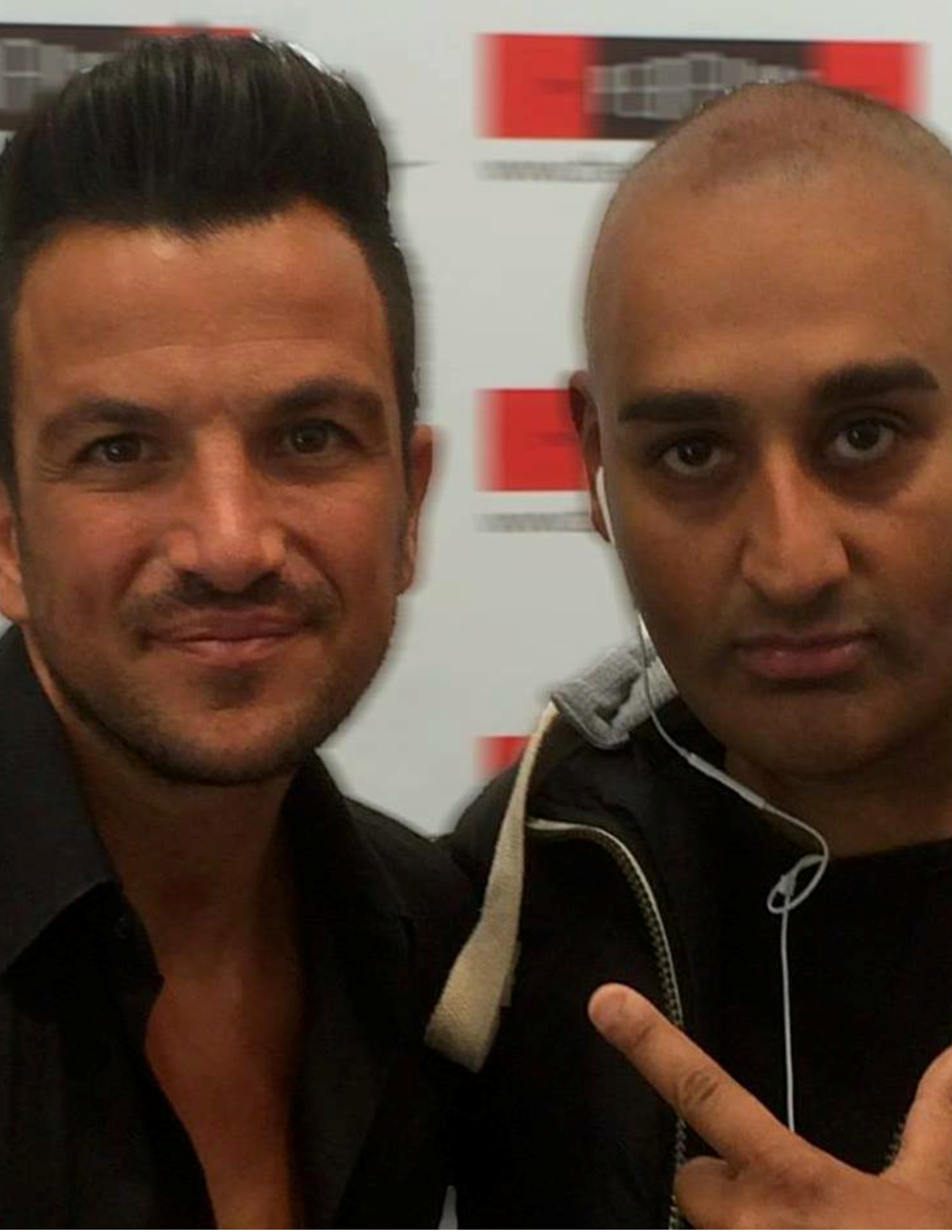Rokky Singh with Peter Andre