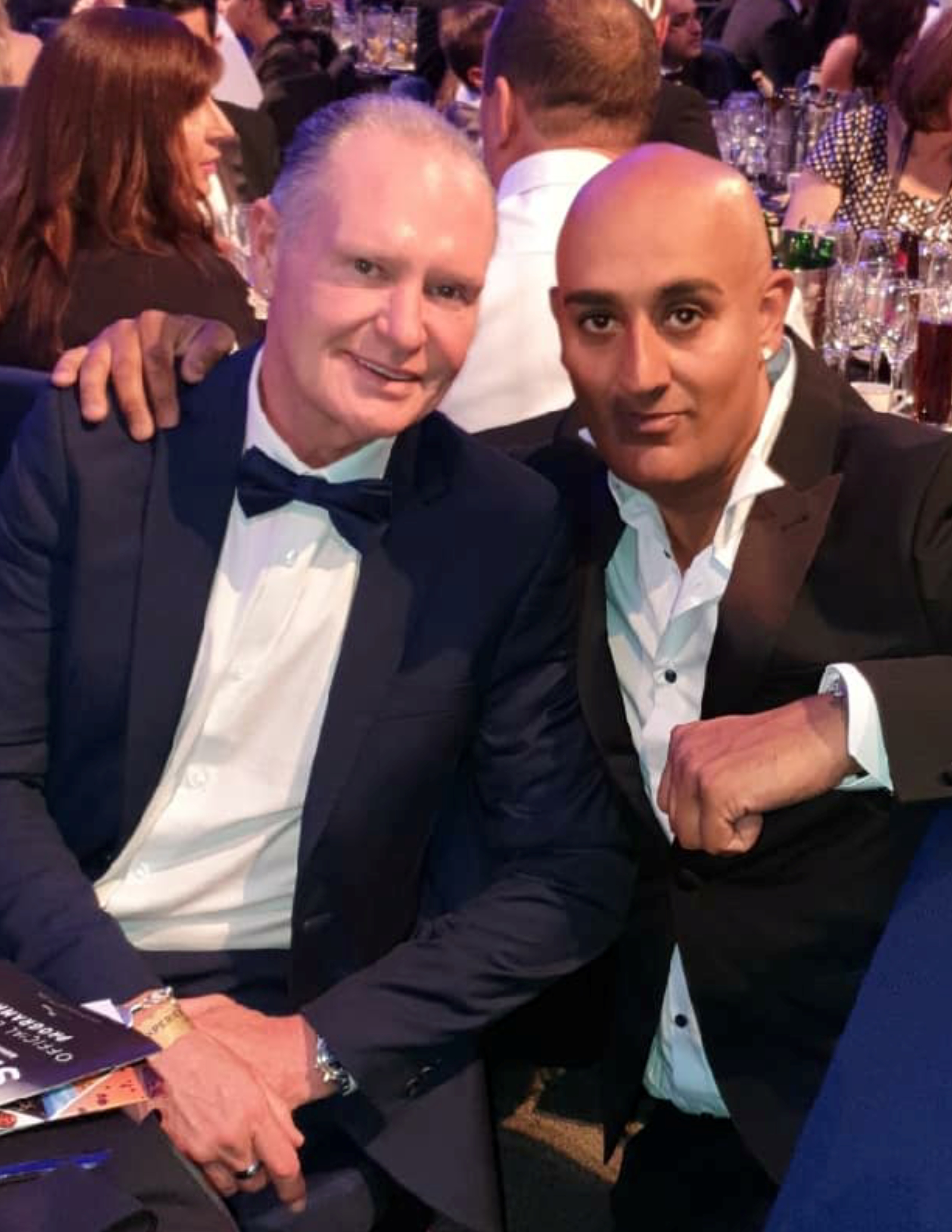 Rokky Singh with Paul Gascoigne
