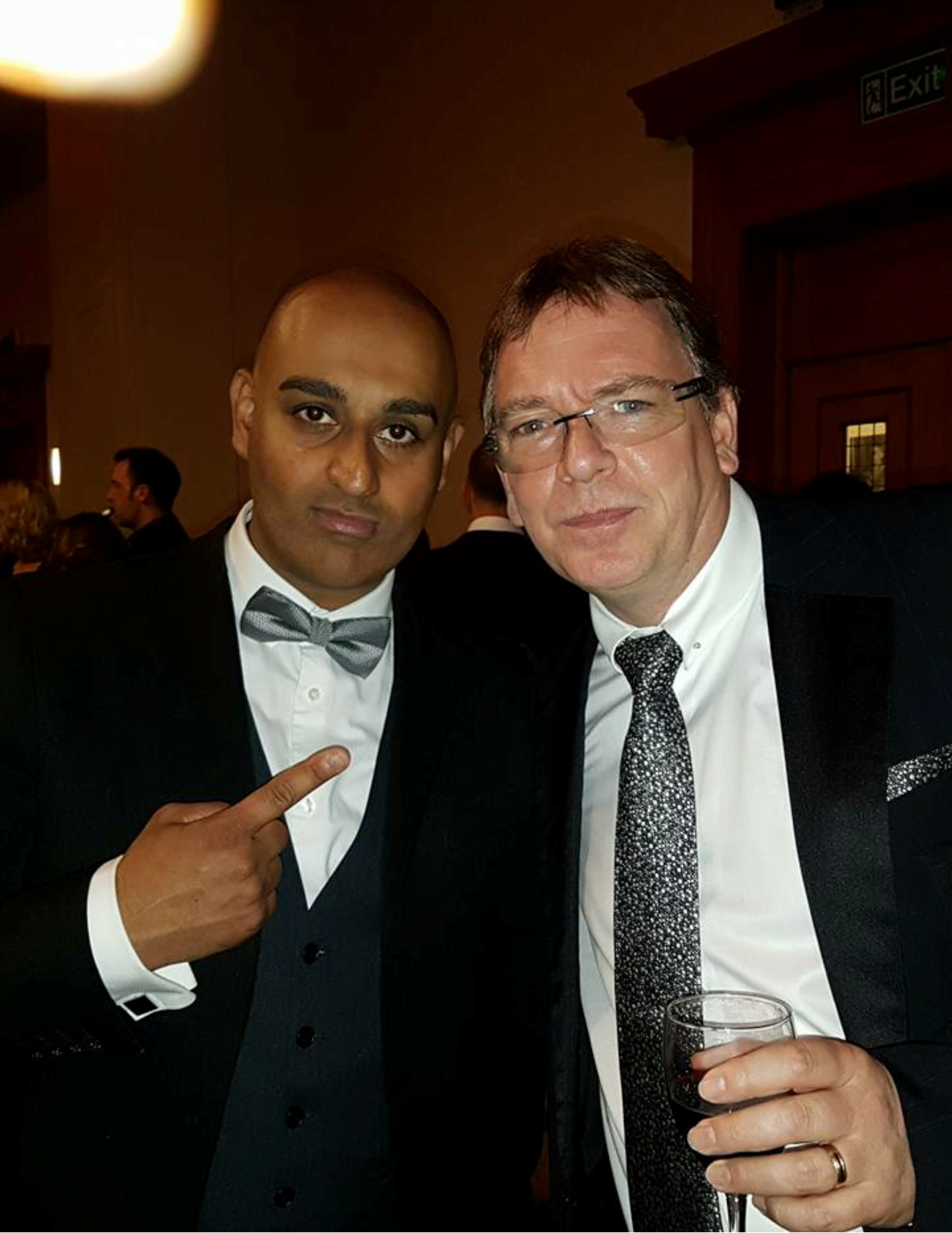 Rokky Singh with Adam Woodyatt